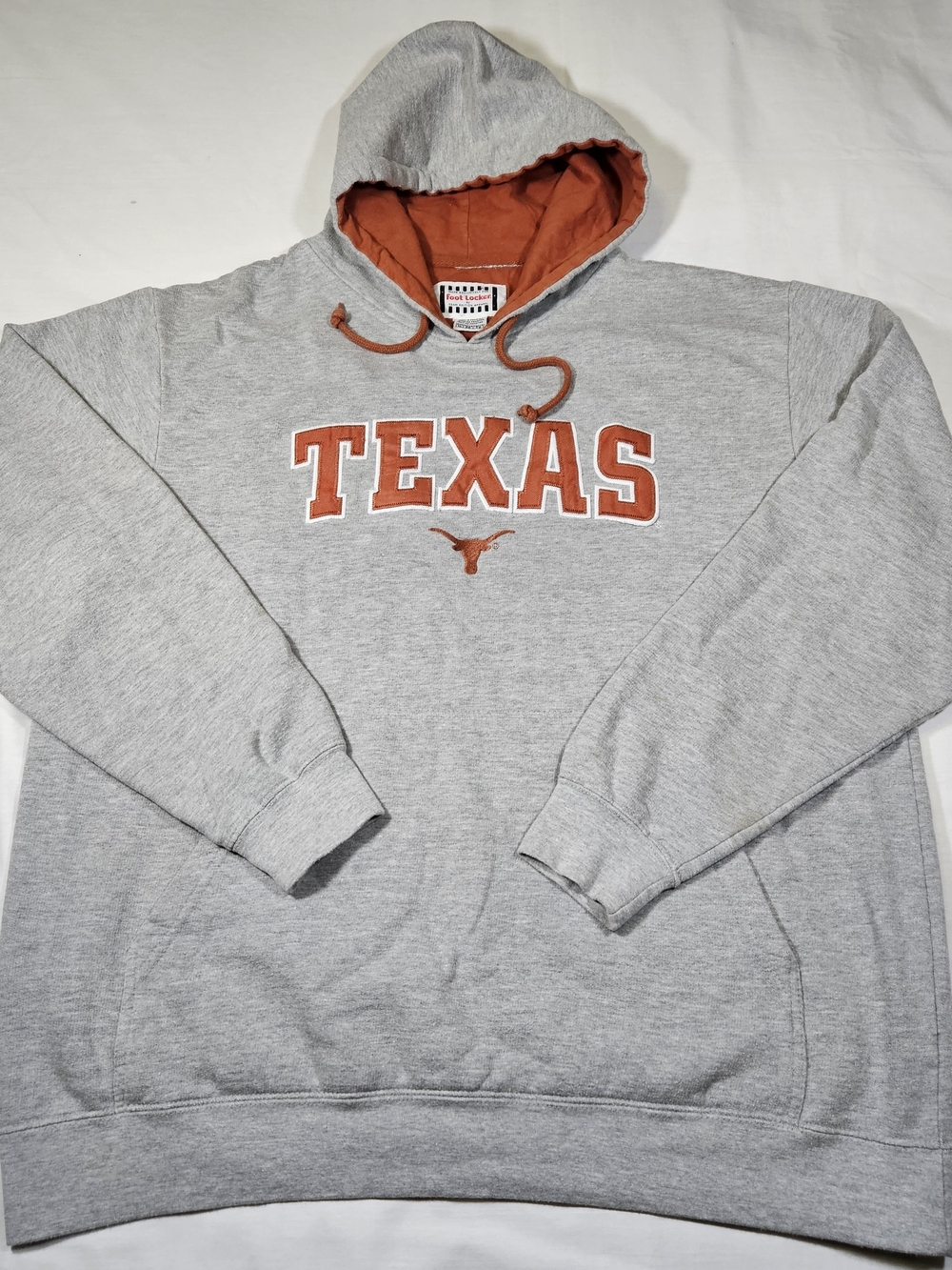 Texas Longhorns Vintage Foot Locker Men's Hoodie Sweatshirt XL Grey Team Edition